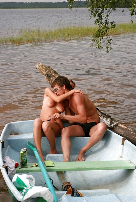 Saucy teenage cum-gazzlers have some hardcore fun with naughty guys outdoor