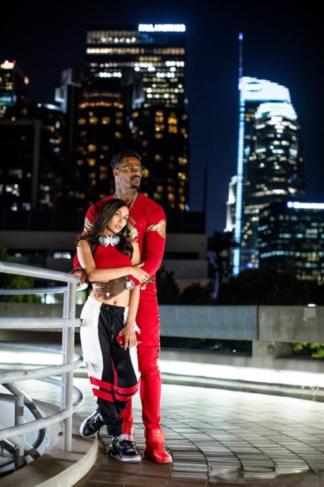 Beautiful teen Gianna Dior gets demolished by an inked big dicked black dude