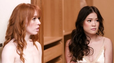 Adult Time performed by Lulu Chu, Madi Collins, Whitney Wright Porn Images